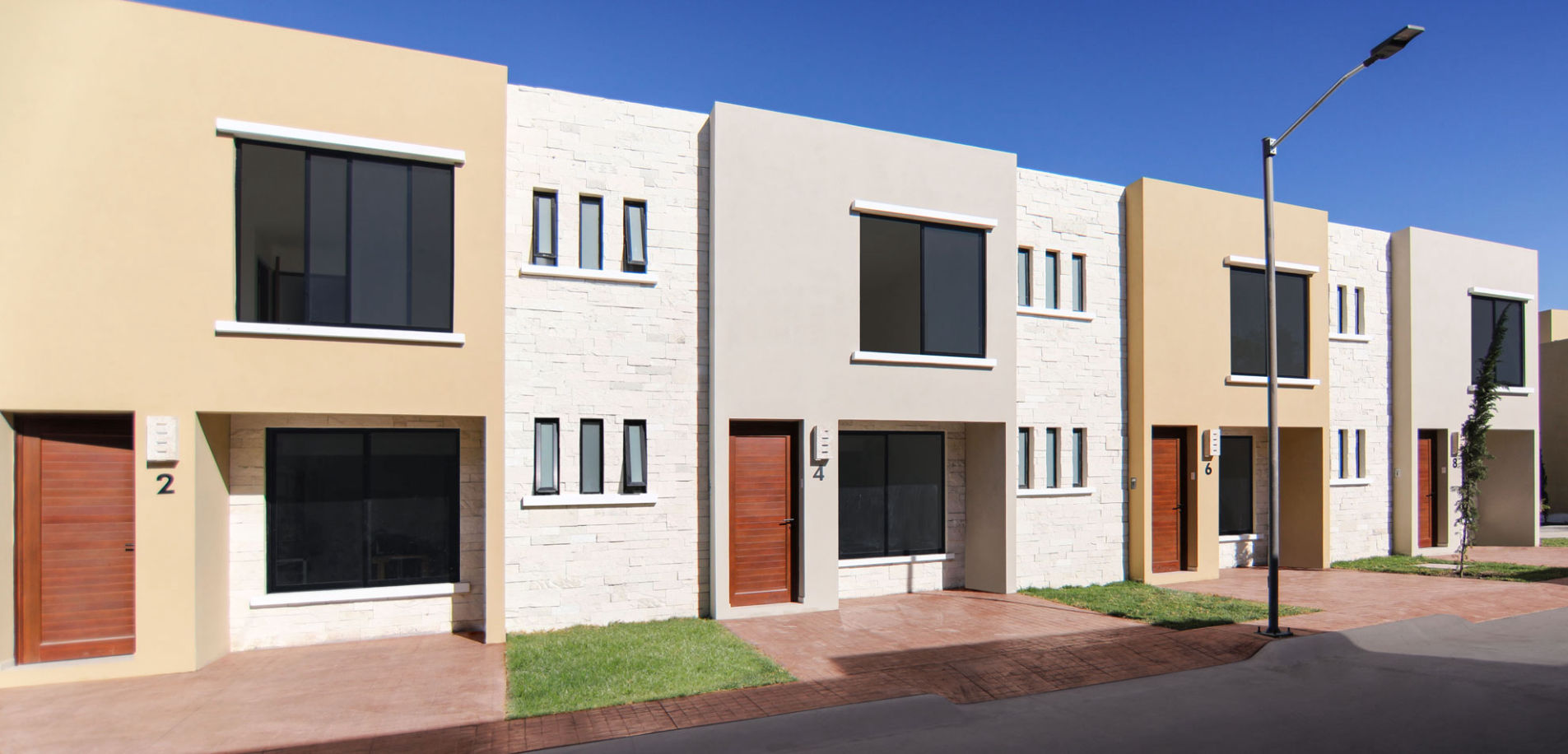 Vista Fachada Casas